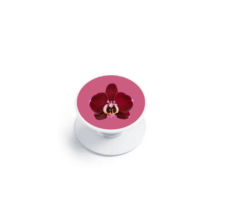 Grip de téléphone : Orchidée Fond Fuchsia