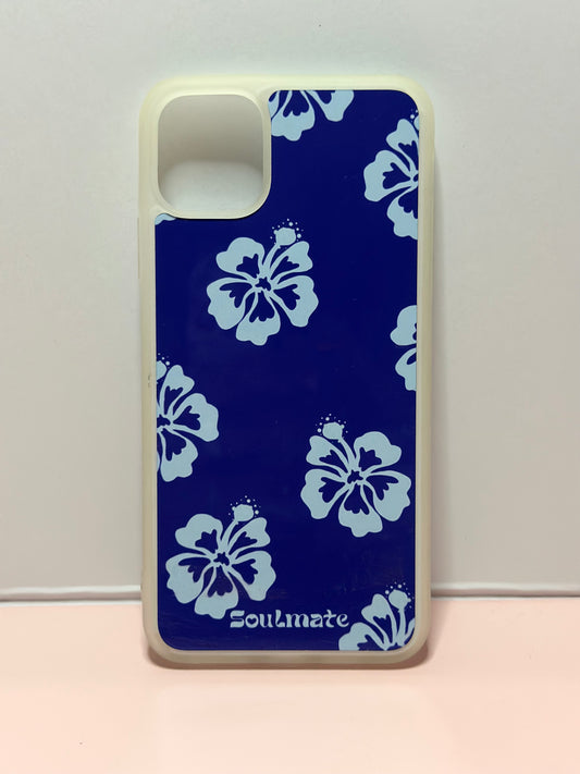 Coque Hibiscus Bleu - Iphone 11 PRO MAX